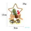 Décorations de Noël Pentagram Pendentif Bell DIY Arbre de Noël Ornement Bow Bells 202