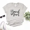 Band Mom Print Women Tshirts Tops Casual Funny T Shirt For Lady Yong Top Tee 6 Color