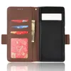 Funda telefonfodral för Google Pixel 8 7 6 6a Pro Lychee Wallet Pu Leather TPU Back Case Cover Magnetic Flip