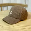 Wolle Baseball Cap Winter Casual Gestickte C Brief Ball Hüte Unisex S