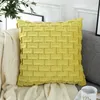 Pillow Modern Korean Wrinkled Plush Solid Color 45x45cm Living Room Bedroom Bay Window Office Sofa Coverscase