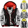 Gilet da uomo Felpa con cappuccio da uomo Inverno caldo Villus Zipper Maglione Giacca Capispalla Cappotto da uomo