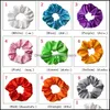 Hair Accessories Led Light Glow Elastic Hair Bands Party Silk Scrunchies For Women Girls Rope Ponytail Holder Accessories 10Pcs Drop Dhzba