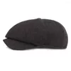 Berets Men Classic Golf Beret Hat Casual Triv Cap