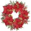 Dekorative Blumen 3 Stücke 22 cm Künstliche Weihnachtsstern Weihnachtsblume Weihnachtsbaum Hängende Ornamente Für Zuhause Jahr Geschenk Navidad Dekoration