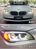 إضاءة تصميم السيارة المصباح الأمامي النهار تشغيل مؤشر إشارة لافتة دفق ديناميكي ل BMW F01 F02 740i 730i 735i LED المصباح الأمامي 09-15