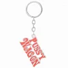 Keychains Movie Kill Bill Series Pendants Pendants "Pussy Wagon" Letter Metal Ematel Cortes Accessoires pour femmes Gift Men Gift