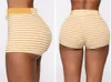 Trajes de mujer BKLD Sexy Conjunto de dos piezas Mujeres Correa de espagueti Crop Top Shorts Conjuntos Rayas Bodycon Trajes a juego Ropa de verano para