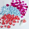 Décorations d'art d'ongle 75pcs Transparent Love Heart Strass Light Change Design Forme Gems Paillettes Accessoires UV Résine Bijoux