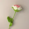 Decorative Flowers Knit Flower Rose Fake Bouquet Wedding Decoration Hand-woven Home Table Decorate Creative Knitting Gifts