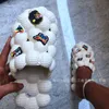 Bubble Slippers Slides Sandals With Charms Beach Man Women Summer House Shoes Platform Winter Ball Men Size 35486573654