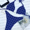 Women's Swimwear Designer Fashion Print Women Bikinis Bathing Suits High Waist Textile Womens Swimsuits Sexy Backless Ladies Bikini Set TM9S