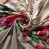 Шарфы Большой размер шелковый квадратный шарф цветочный цветочный рисунок.