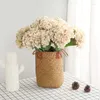 Decorative Flowers Single Branch Autumn Butterfly Hydrangea Wedding Road Guide Simulation Living Room Home Decoration Artificial Branches