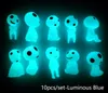 Luminous Tree Elves Spirit Princess Mononoke Micro Landscape Figure Ornament Glowing Miniature Gardening Potted Decor Gift