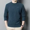 Men's Sweaters Winter Pure Wool Sweater Pullover Mens Clothing Fashion Casual Warm O-Neck Pull Homme Knitwear Shirt Jersey