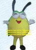 Simpatico Beetle Scarab Inseto Worm Bug Mascot Costume de desenho animado mascotte adulto tampa traseira verde happy face Nozz3184 fs