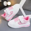 Кроссовки детская обувь Summer Kids Fashion Casual Sports Loop Love Вышивая принцесса девочки универсальная 221102
