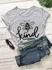 Bee Kind Women Fashion Pure Tee Casual Casual Funny Graphic Slogan Grunge Tumblr Young