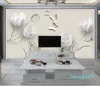 2022 Fondo de pantalla Fashion Simple Tulip Butterfly Behined Bedroom Cocina Decoración del hogar Cubierta de pared