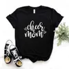 Cheer mom hart print tee dames t-shirt dames hipster grappige dame yong girl 6 kleur