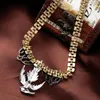 Choker Manual Gold Color Chain 2022 Fashion Jewelry Dazzling Zircon Bird Pendant Statement Necklace Euro-America