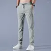 Herenpakken 2022 lente zomers broek heren stretch Korean casual slanke fit elastische taille business klassieke broek mannelijk