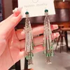 Stud Earrings Rice Bead Hand Woven Fashion Chain Beading Simplicity Originality Bohemia Alloy Ma'am Fringed