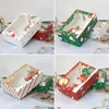Рождественские украшения обрабатывать коробку 12 Pack Holiday Cookie Boxes Яркие цвета выпечка с классическими мультфильмами 8.66 x 6.10