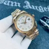 Erkek Kadınlar Saatler Tasarımcı Saatler Hareket Altın Sizie 41mm 904L Paslanmaz Çelik Bilezik Sapphire Cam Su Geçirmez Bilek saati Echanical Saatler Moda Saat