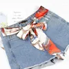 Belts Women Floral Silk Scarf Knotted Cloth Belt Chiffon Ribbon Printing Knot Rope For Dress Coat Waist Decorative Waistband