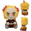 20 cm Demon Slayer Plush Dolls Japan Anime Kamado Gevulde speelgoed voor kamerdecor Kids speelgoedcadeau