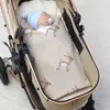 Dekens Swaddling baby gebreide super zacht geboren baby katoen kinderwagen bed slaaphoezen schattige herten peuter meisjes jongens sofa krib quilt 221102