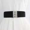 Belts Women's Elastic Double Button Corset Versatile Decorative Waist Wide Belt