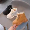 Boots Autumn Winter Children Leather Girls Boys Shoes Kids Fashion 1-12 Years Baby Ankle Snow Sports Sneakers 221102