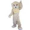 Halloween Beige Lion Mascot Costume simulation Cartoon Anime theme character Adults Size Christmas Outdoor Advertising Outfit Suit For Men Women