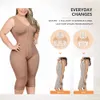 Women's Shapers Postpartum Full Body Shaper Removable Bra With Snap Closure Shapewear Post Liposuction Fajas Colombianas 221102