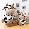 30-50CM simpatici giocattoli di peluche per bovini kawaii bambola di peluche di mucca da latte farcito morbido cuscino per bambini regali di compleanno per bambini