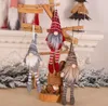 DHL-schip Kerstmis ornament gebreide pluche kabouterdop kerstboom muur hangende hangere vakantie decor cadeaillon decoraties sn49