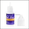 Nail Glue Nail Glue Fast Dry Adhesive Acrylic Art False Tips 3D Decoration Manicure Tools Drop Delivery 2022 Health Beauty Salon Dhhoo