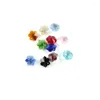 Chandelier Crystal Mixed Color 14mm Glass Snowflake Beads One Hole Or Two Holes Accessories For Chandeliers Lustre Loose Prism Pendants