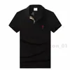 Mens Polos 2023 Summer Shirts 브랜드 의류 코튼 반팔 비즈니스 디자인 탑 t 셔츠 캐주얼 스트라이프 디자이너 통기성 Clotheskorw