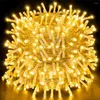 Cordes 10M-100M Noël Fée Guirlande Lumineuse LED Chaîne Guirlande Lumière Extérieure Étanche Pour Vacances Ramadan Maison Fête Jardin Décor