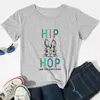 Hip Hop Páscoa Bunny T-shirt camiseta feminina Você não pare