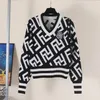 Maglioni da uomo Designer designer 22SS Canali Maglione Uomo Donna Marchi di lusso Cardigan FF Maglia con scollo a V Moda donna Lettera Manica lunga Abbigliamento Pullover 7A5A GSEO