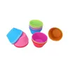 Stampo da forno in silicone Stampi per cupcake da 7 cm Snack per muffin antiaderenti Gelatina Bakeware-Fodera per cupcake Stampi da forno Accessori da cucina SN47