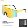 Occhiali da esterno P Vipers Occhiali da sole polarizzati Occhiali di protezione UV per ciclismo Corsa Guida Pesca Golf Sci Escursionismo 2024