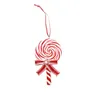 Christmas Tree Decoration Ornament Simulated Soft Clay Lollipop Red White Candy Cane Tree Pendants Xmas Decor For Home RRA465