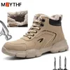 Boots Dress Shoes Mens Safety Work With Steel Toe PunctureProof AntiSmashing Sneakers Casual Protective 221031