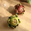 Dekorativa blommor 11 cm polyeten Artichoke Red Purple Green Fruit Artificial Home Decoration Wedding Table Decor Fake Flower